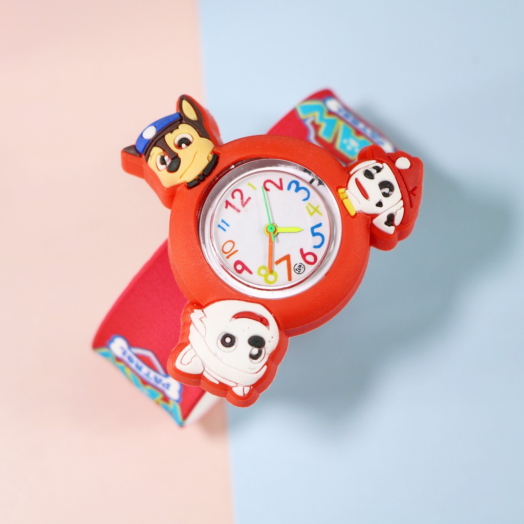 Đồng hồ chú chó cứu hộ paw patrol quay thông minh 360 độ cho bé gái bé trai