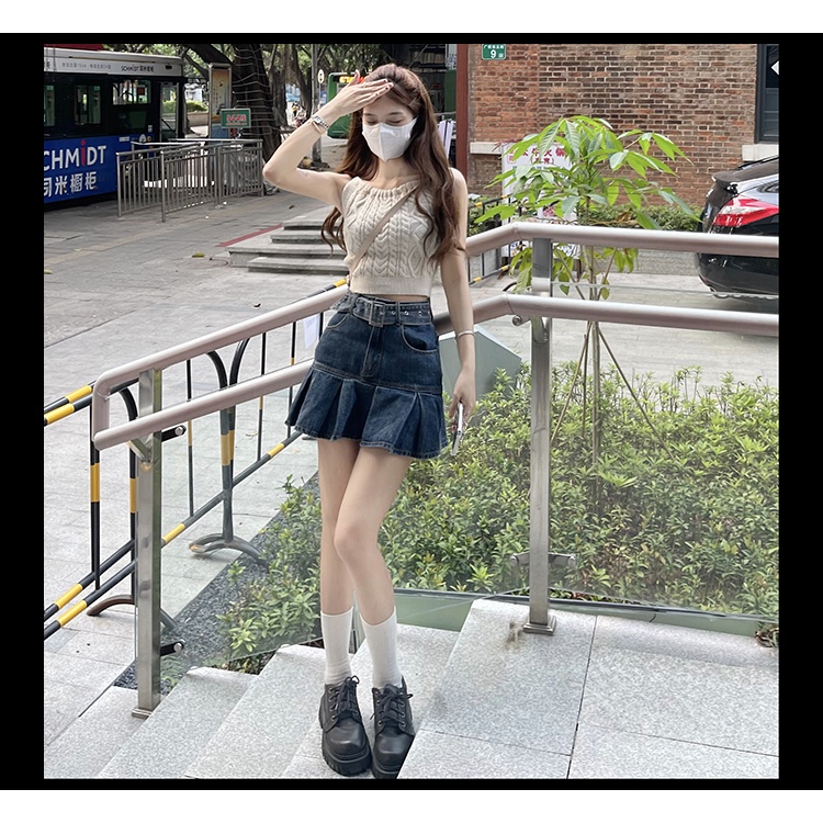 Áo dệt kim hai dây quyến rũ thời trang hàn quốc | BigBuy360 - bigbuy360.vn