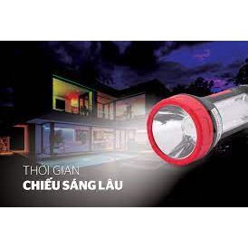 Đèn pin cầm tay 2 chức năng Sunhouse SHE-8100 đỏ đen chính hãng