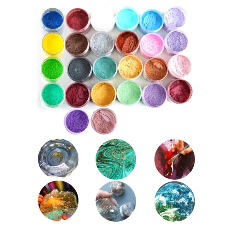 Bột Khoáng Mica Ngọc Trai 48 / 56 Màu Tự Nhiên Dùng Làm Trang Sức