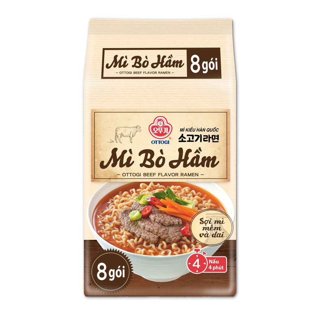 Mì Bò Hầm Ottogi 8 gói | WebRaoVat - webraovat.net.vn