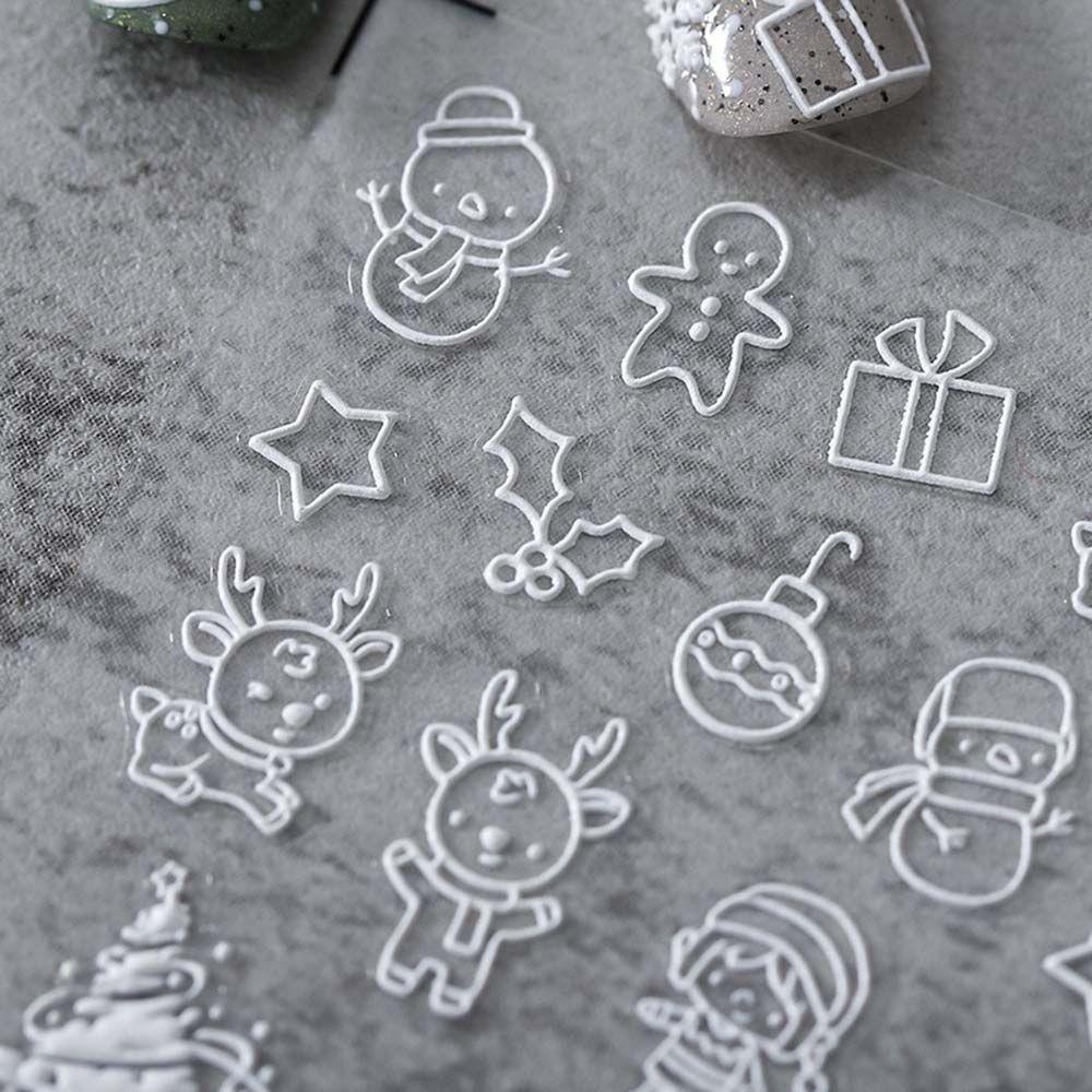 Phụ Kiện Trang Trí Móng Nghệ Thuật 5D Chủ Đề Giáng Sinh