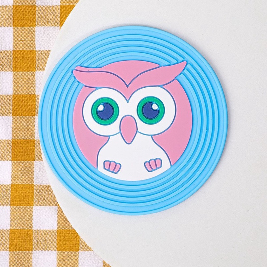 SUNAGE- ~1PCS simple cute coaster home non slip insulated silicone bowl mat heat resistant mat【SUNAGE-HOT Fashion】