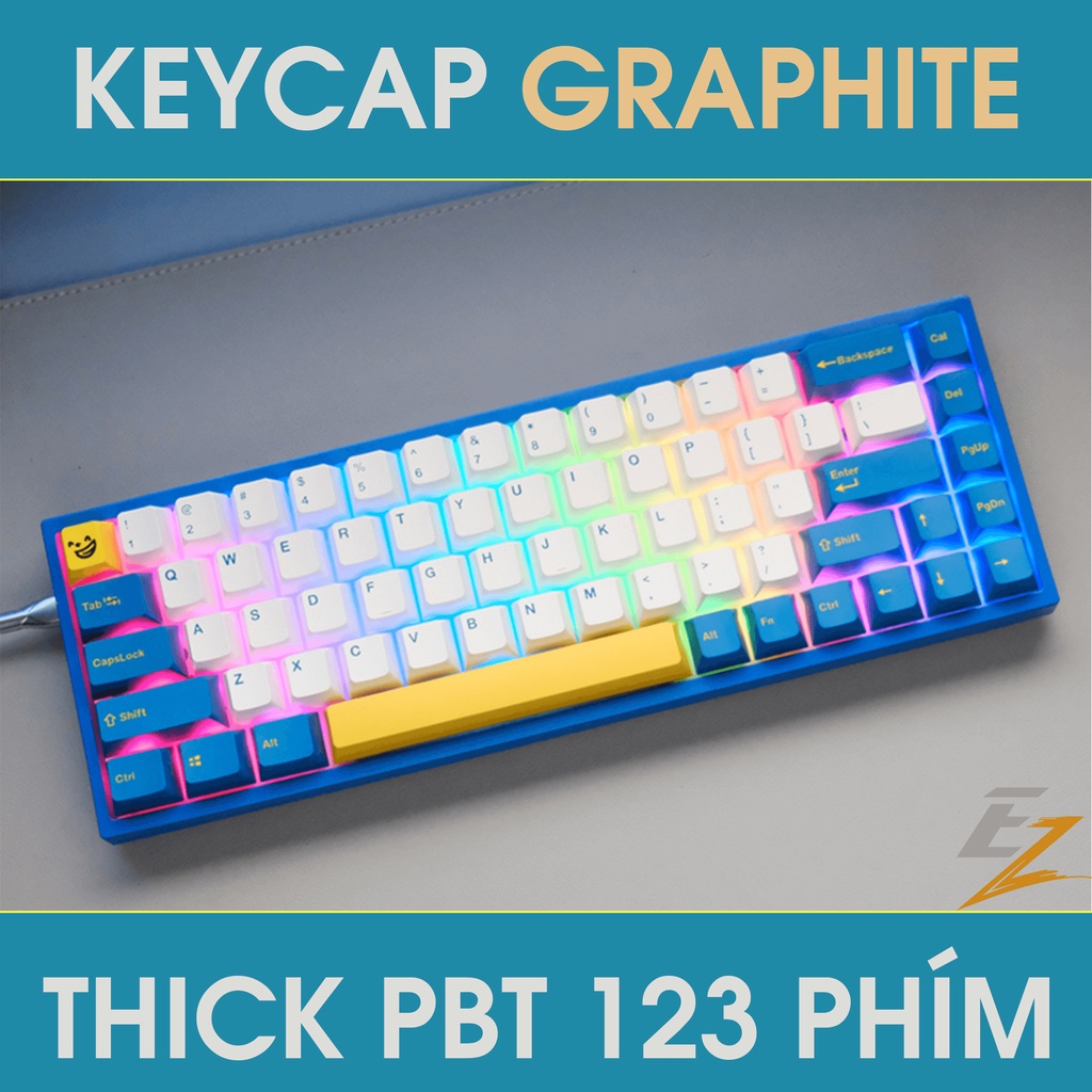 [Mã 153ELSALE2 giảm 7% đơn 300k] Keycap Cho Bàn Phím Cơ Merlin OEM Profile 123 Phím | Ezpc