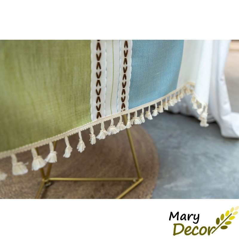 Khăn trải bàn cao cấp Mary Decor chất liệu cotton thêu - KBCC03