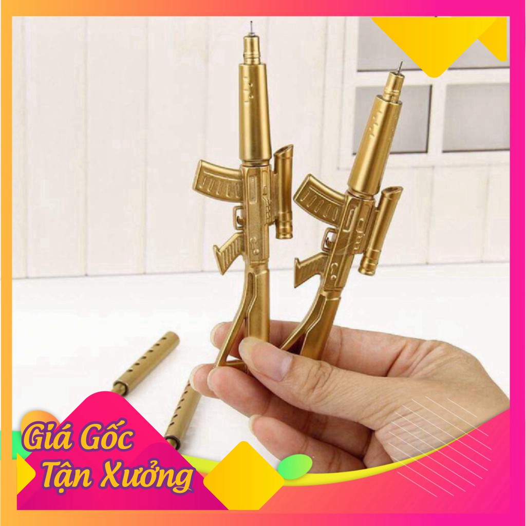Xả hàng BÚT BI HÌNH CÂY SÚNG VÀNG