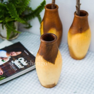 Bình hoa bằng gỗ xà cừ, thân thiện môi trường, trang trí decor
