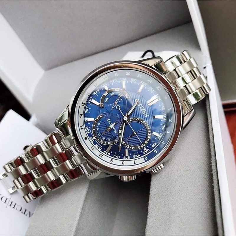 Đồng hồ nam CITI.ZEN WORLD TIME MEN'S WATCH DIAL BLUE & RAY ... .