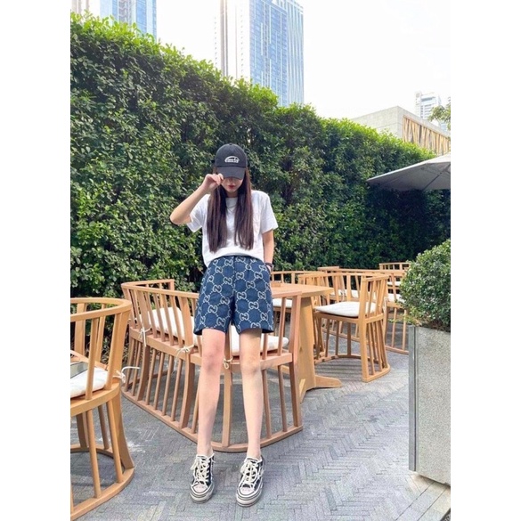 Quần Ngố Nam GC Logo In Cao Cấp - Quần Ngố GC Vải Tăm Cao Cấp