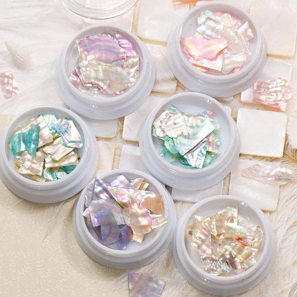 [Hàng mới về] Hũ vỏ sò đính móng trang trí nghệ thuật 3D nhiều màu tùy chọn DIY