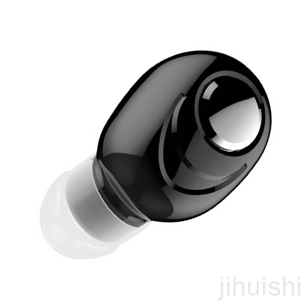 Wireless Bluetooth 5.0 Ear Phone Handsfree In-ear Earphone Sport Fitness Stereo Headset, Black_jihuishi