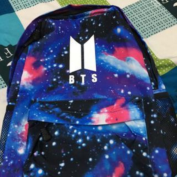 (Bản ver 2) Balo cặp sách bts galaxy nam nữ đi chơi học tiện dụng đựng đồ học tập V Jung-kook Jimin Suga Jin RM J-Hope