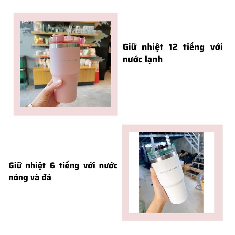Ly giữ nhiệt inox cao cấp 600ml pha coffe bản mới nhất QIMATO