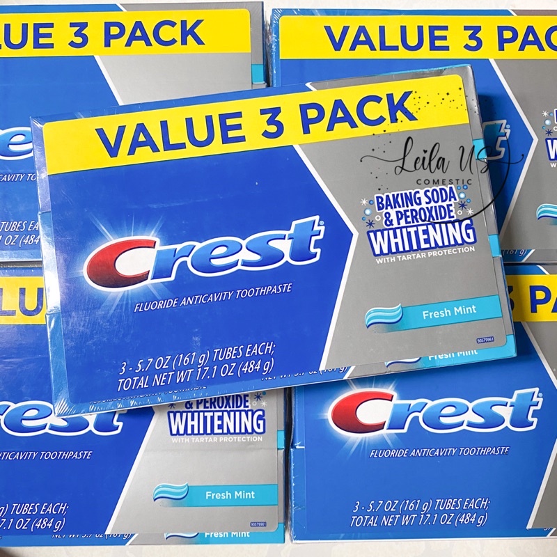 Kem đánh răng Crest Baking Soda & Peroxide Whitening