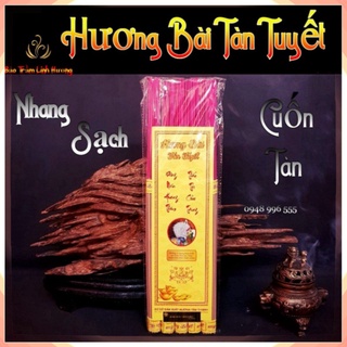 Hương Nhang Cao Cấp - Hương Bài Tuyết Thơm Tự Nhiên Tàn Trắng Đậu - Nhang Sạch Tinh Chính Hãng An Toàn Dài 38cm