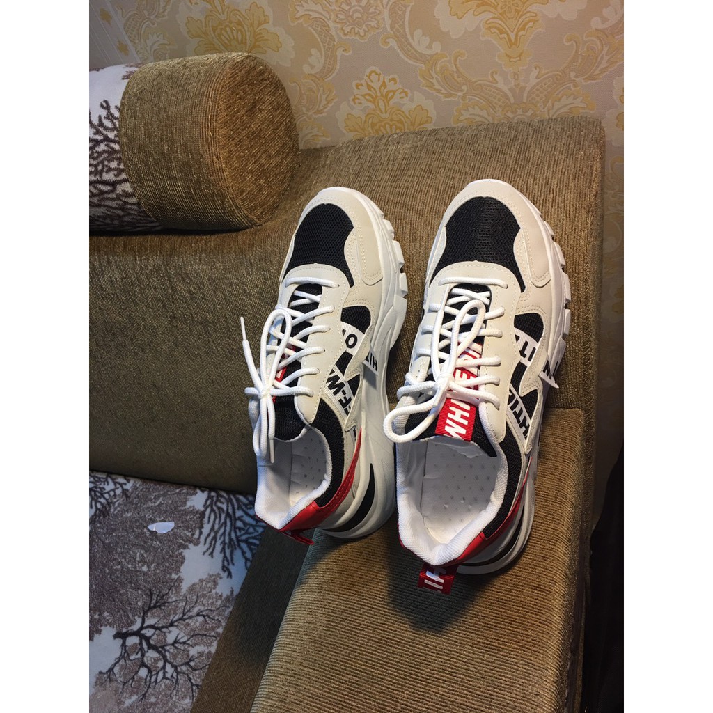 Giày Nam FASHION G09, Giày Thể Thao, Sneakers, Độn Đế 4Cm,Tăng Chiều Cao,Phong CáchTrẻ Trung 3 Màu Trắng, Xám &Đỏ | BigBuy360 - bigbuy360.vn
