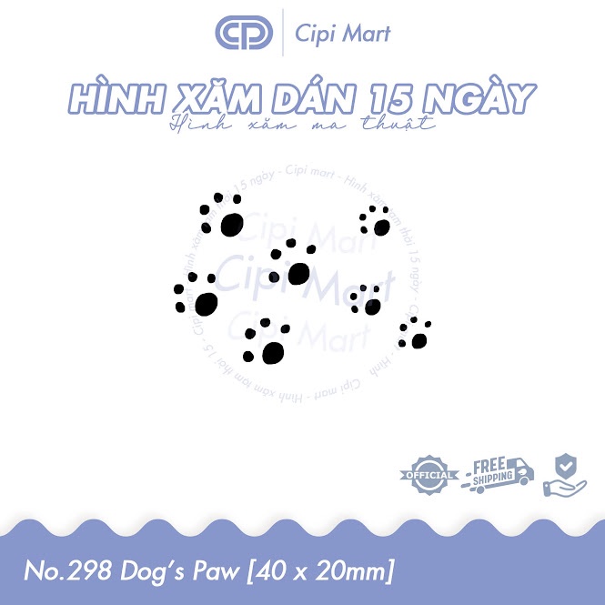 CIPI MART - Hình xăm tạm thời 15 NGÀY - chống nước, cọ xát 298