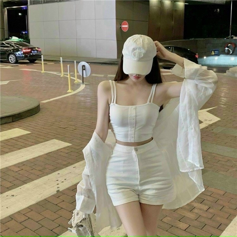 SET ÁO SƠ MI - QUẦN SHORT - ÁO 2 DÂY