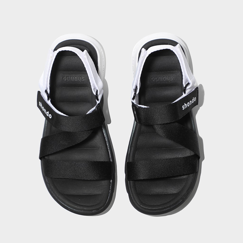 Giày Sandal Shondo Shat F6 Sport màu Ombre đen trắng Chính Hãng 100%