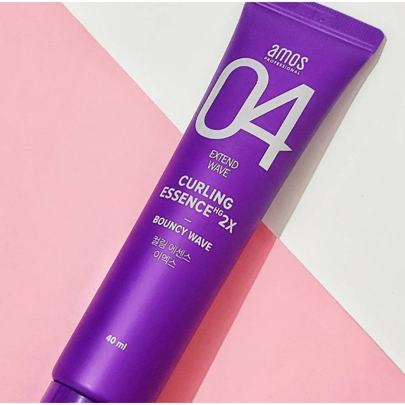 Kem dưỡng giữ nếp và tạo kiểu tóc AMOS PROFESSIONAL Curling Essence 2X Bouncy Wave 40ml Daily Beauty Official