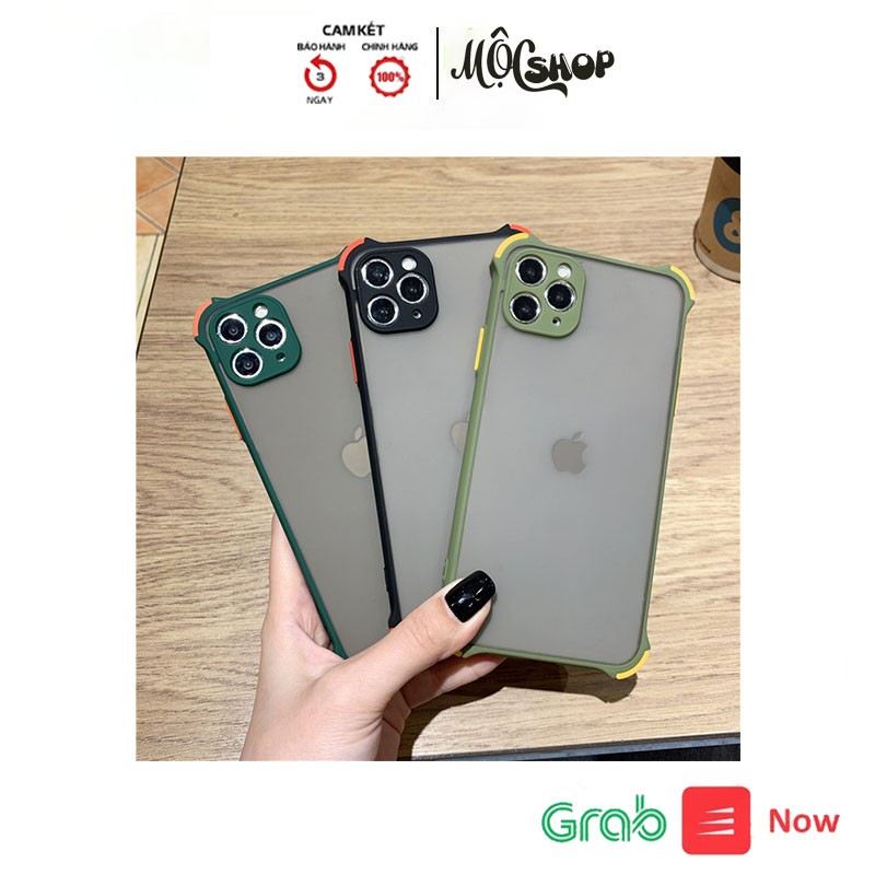 Ốp lưng iphone Nhám Chống Sốc Cao Cấp Bảo Vệ Camera Cho Iphoene 7/7plus/8/8plus/x/xr/xs/11/12/pro/max QT