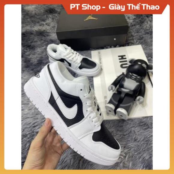 Giầy JD1 panda low trắng đen cổ thấp Hót hít, Giày JD1 Trắng mõm đen Siêu xinh