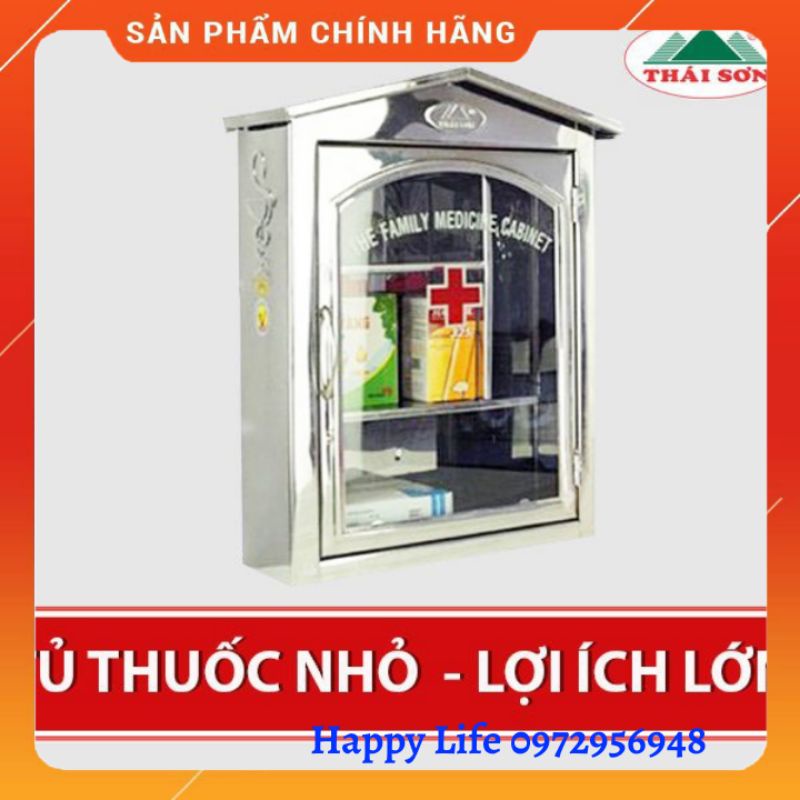 Tủ thuốc y tế inox, Tủ thuốc gia đình 29*11*42 (cm)