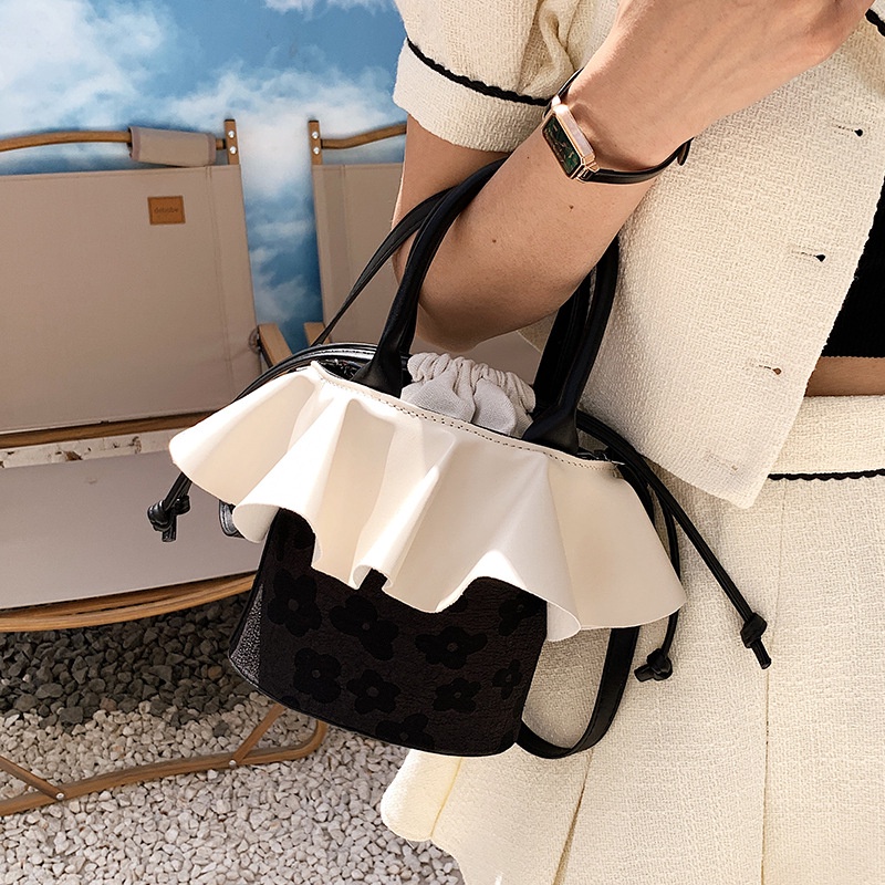 Túi Đeo Vai Phối Ren Phong Cách Hàn Quốc Thời Trang Cho Nữ