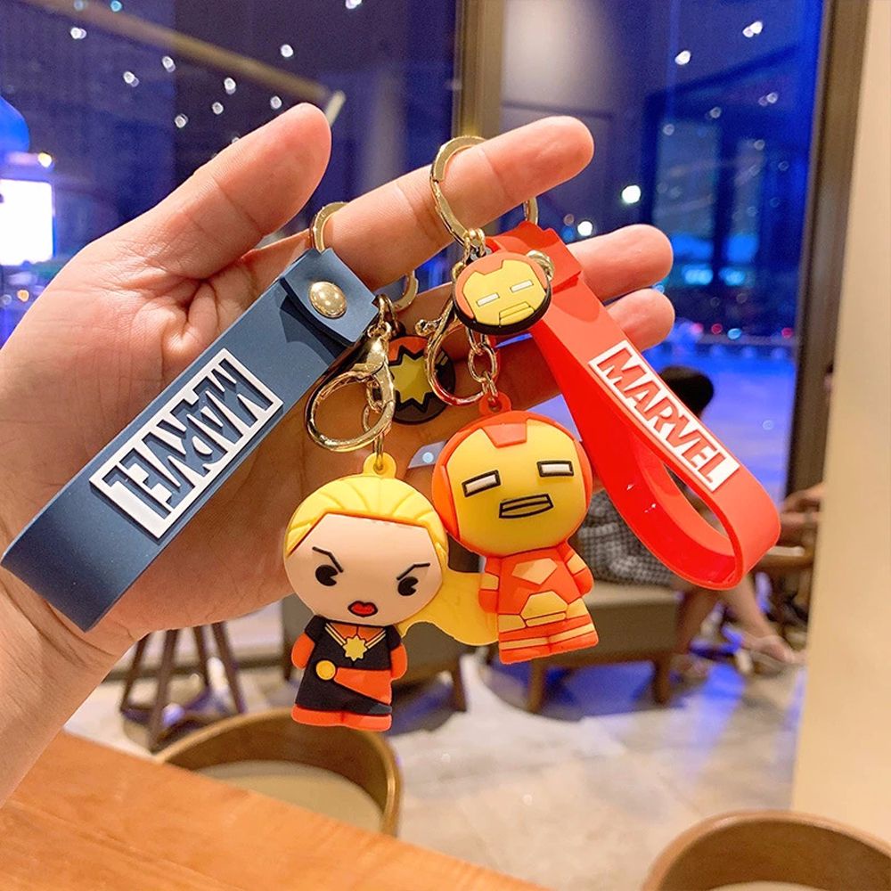 Móc khóa hình siêu anh hùng Marvel Avengers mini dễ thương
