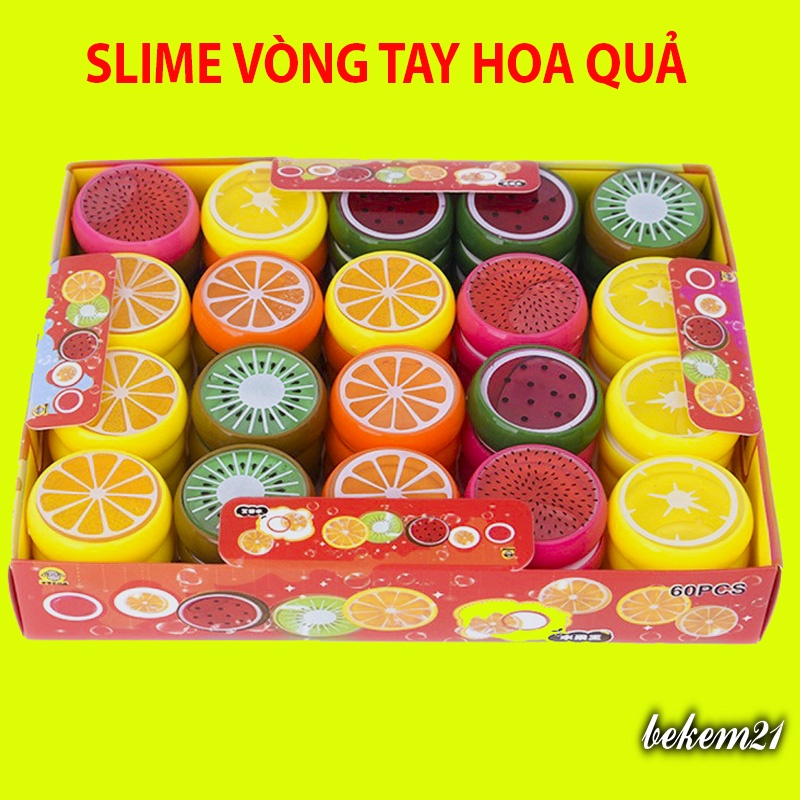 SLIME Hoa Quả Trái Cây nhiều mẫu cực đẹp thiết kế độc đáo ấn tượng Có thể Làm Vòng Tay