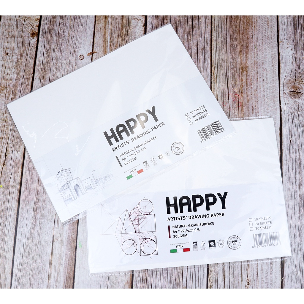 Giấy Vẽ Phác Thảo, Màu Marker Happy 160gsm/200gsm Chính Hãng