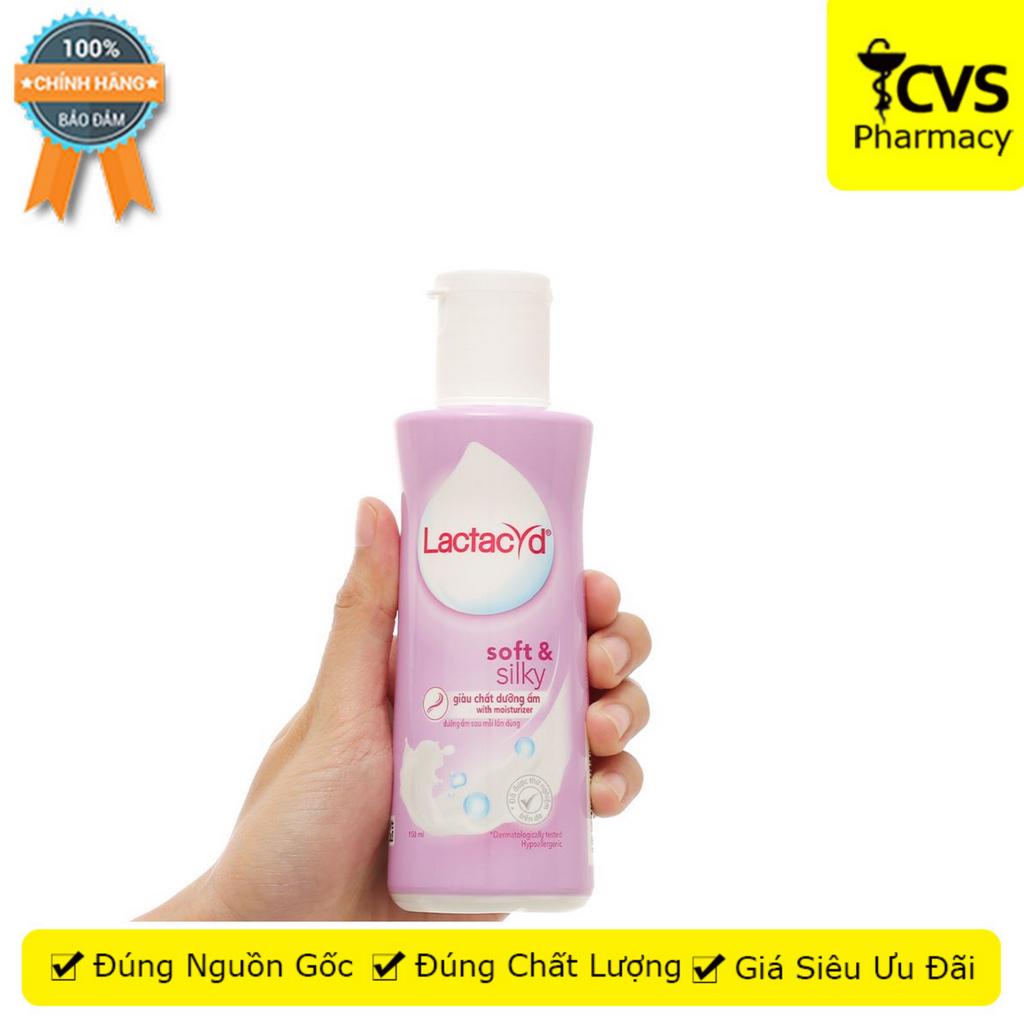 Dung Dịch Vệ Sinh Lactacyd Soft &amp; Silky cân bằng pH dưỡng da mềm mại mịn màng - Chai 150 ml -CVS Pharmacy