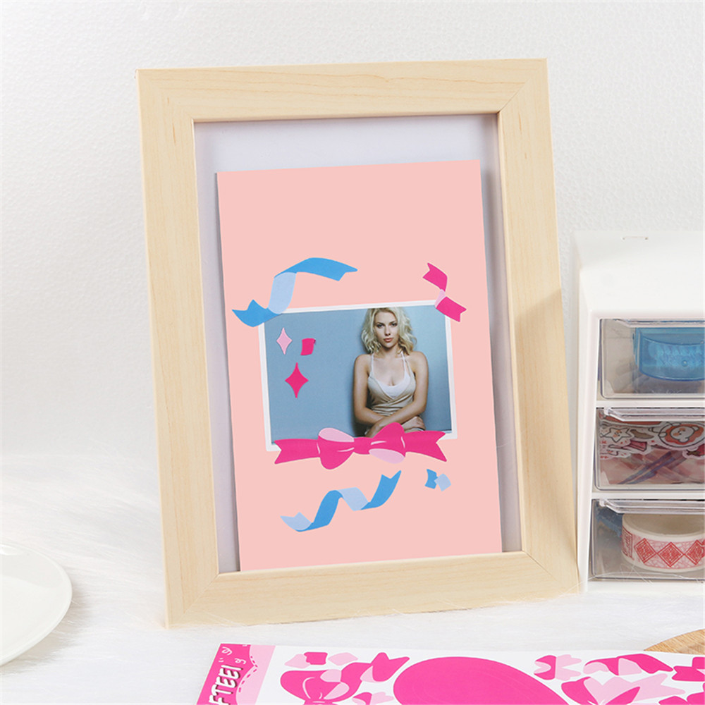 Sticker họa tiết ruy băng dài dùng để trang trí hình/điện thoại DIY