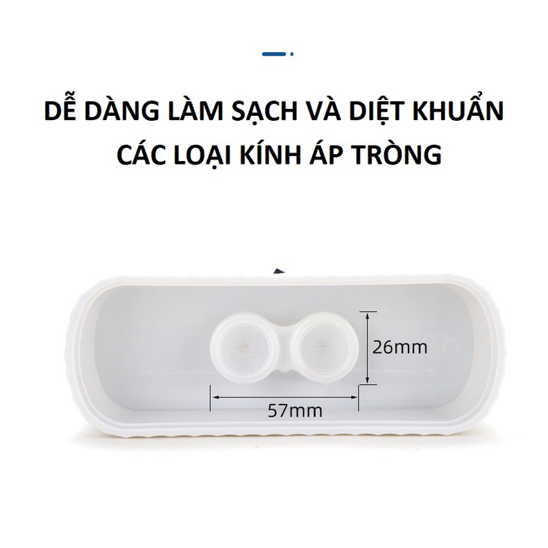 Máy rửa - vệ sinh kính, đồng hồ, trang sức bằng sóng âm đa năng 3 in 1 - [Tặng kèm tô vít 2 đầu]