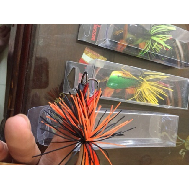 Mồi nhái thái 3D cao cấp giả câu cá lóc/ cá xốp/ cá săn mồi 55mm hàng y hình