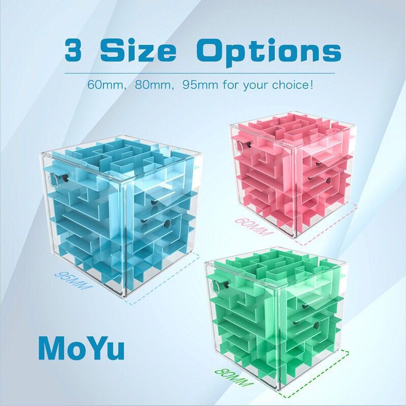 MoYu 3D Maze 60mm Speed Magic Cube Contest Twist Puzzle Toy Khối Rubik