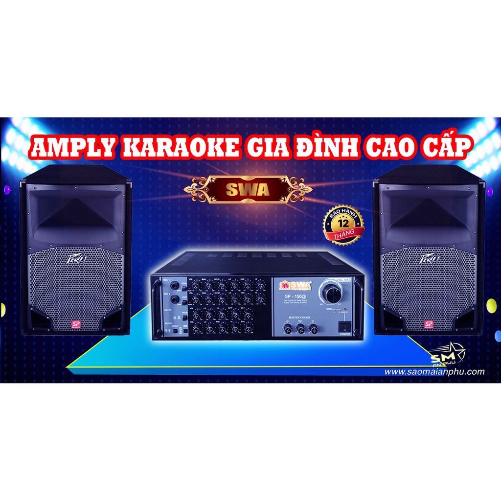 Ampli karaoke 12 sò, Amply nghe nhạc gia đình HD SWA SP-150@