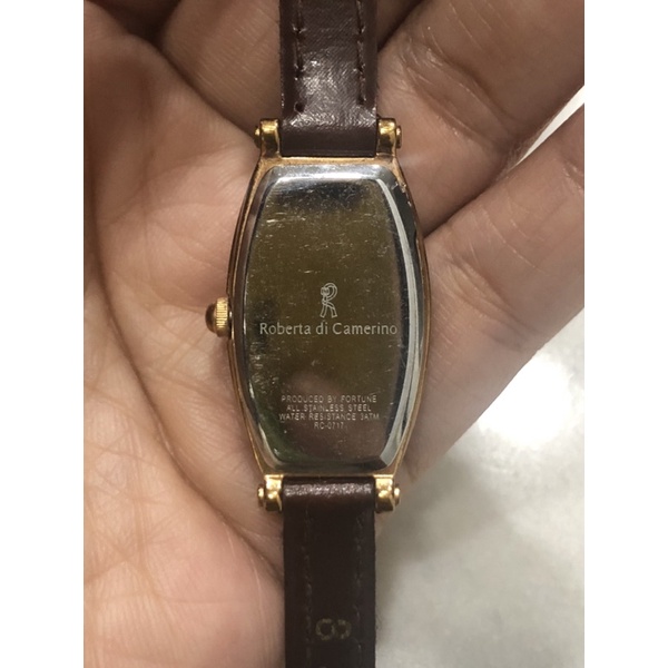 ĐỒNG HỒ SI NHẬT CHÍNH HÃNG DÂY DA CHẤT VÀNG HỒNG DÀNH CHO NỮ - THƯƠNG HIỆU ROBERTA DI CAMERINO