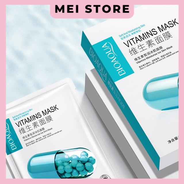 Mặt Nạ Viên Bioaqua Vitamins Mask Soft And Moisturizing Skin Dưỡng Ẩm Se Khít Lỗ Chân Lông