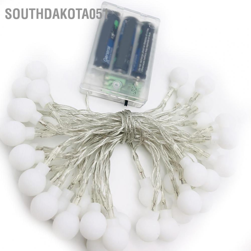 Hàng Sẵn Dây đèn LED cắm trại bóng tròn Cherry Ball Ánh sáng trang trí cho bữa tiệc Quay Tiktok【Southdakota051】
