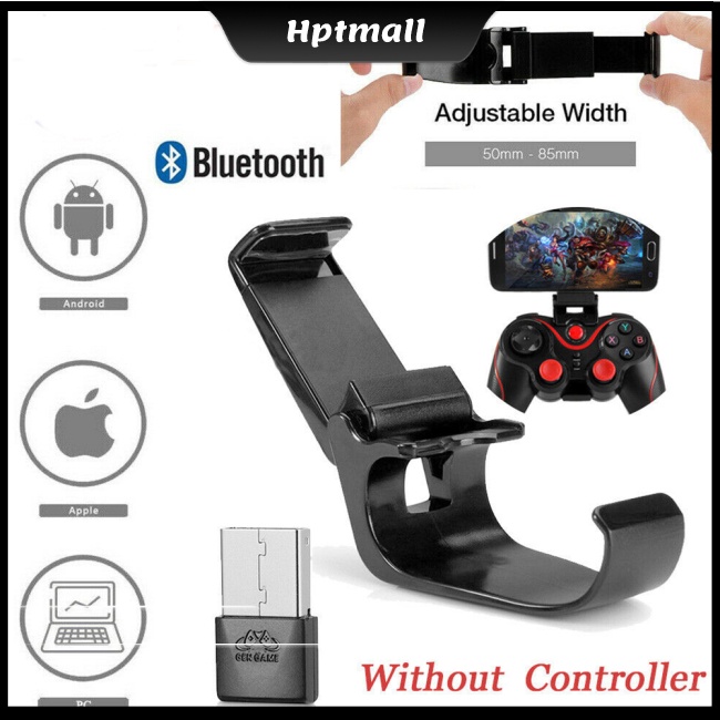 Tay cầm chơi game bluetooth không dây + kẹp điều chỉnh kích cỡ cho Android IOS PC