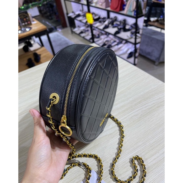 Túi ô trám tròn dây đeo chéo sz 18cm