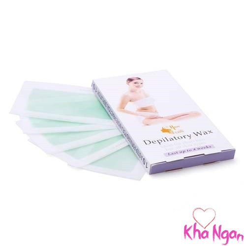 Hộp 10 miếng wax lông Run Caili Depilatory Wax (Ria mép, Lông mày, tay, chân,,,)