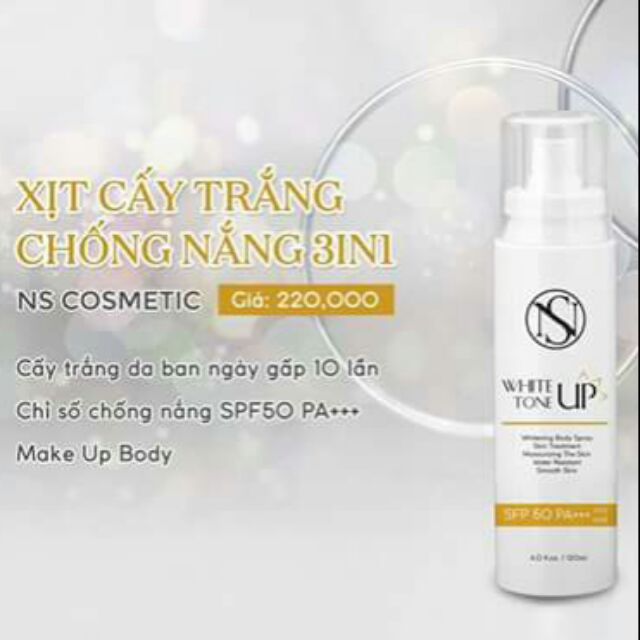 Xịt cấy chống nắng 3in1 NS Cosmetic