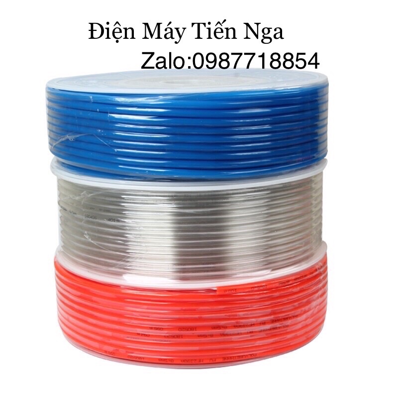 DÂY ỐNG KHÍ NÉN PU ,Các Phi 4mm,6mm,8mm,10mm và 12mm 100m/ cuộn