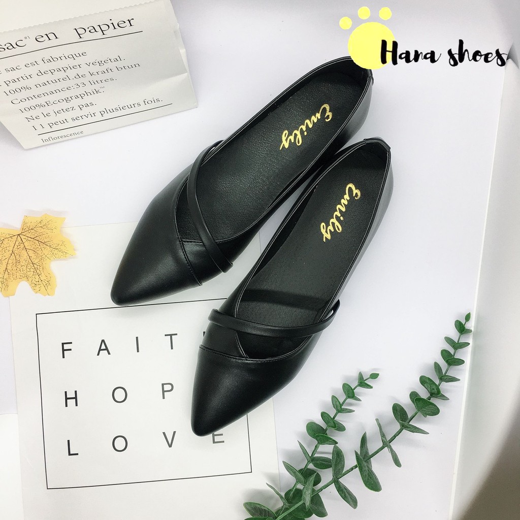 Giày bệt búp bê nữ đính nơ xinh xắn siêu bền B9 | BigBuy360 - bigbuy360.vn