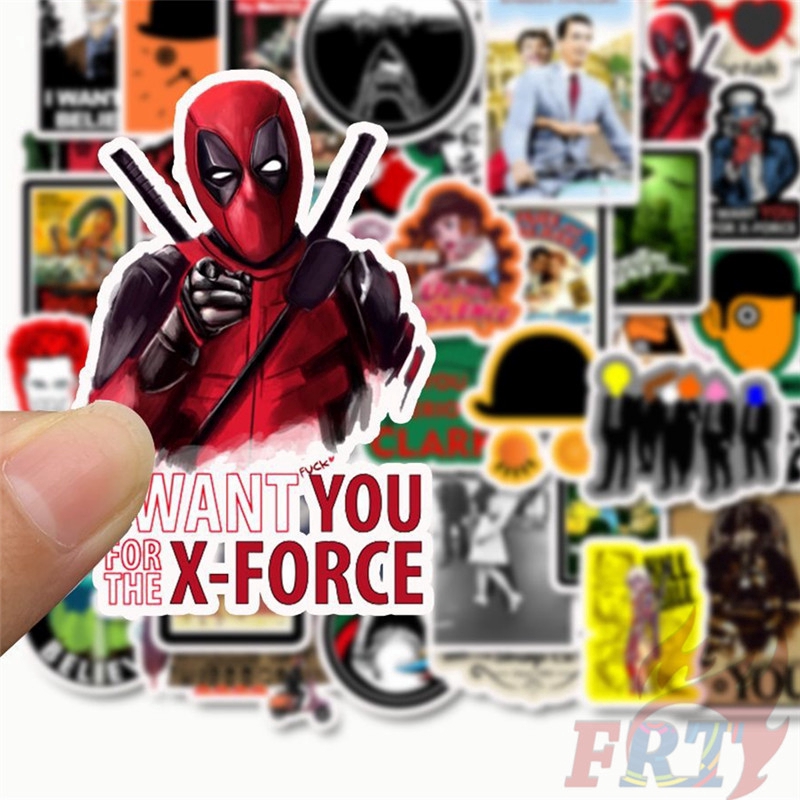 ❉ Mixed Movie &amp; TV Shows Series 02 Waterproof Graffiti Stickers ❉ 50Pcs/Set DIY Fashion Luggage Laptop Skateboard Doodle Decal Stickers