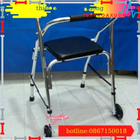 [HÀNG CHÍNH HÃNG] Khung Tập Đi Cho Người Già Có Ghế Ngồi Lucass W9