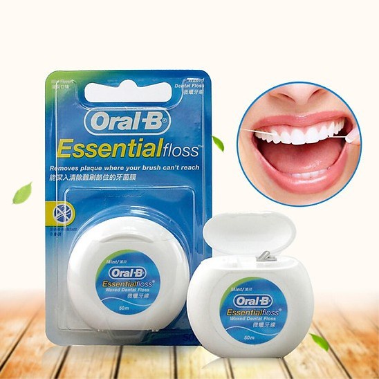 Chỉ nha khoa ORAL-B - Esential‪ Floss Waxed Dental Floss​ 50m