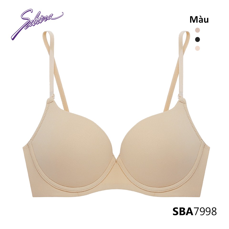 Áo Lót Mút Dày Siêu Nâng Ngực Màu Trơn Basic Doomm Doomm By Sabina SBA7998